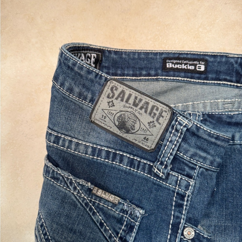 Salvage Men's Jeans Mayhem Straight Regular Fit Size 32W - Picture 5 of 12
